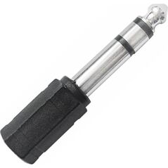 Adapter AV LechPol Jack 6.3mm - Jack 3.5mm czarny (ZLA0285)