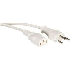 Kabel zasilający Value PowCable IEC Conn biały (19.99.1223-50)