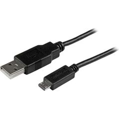Kabel USB StarTech USB-A - microUSB 2 m Czarny (USBAUB2MBK)