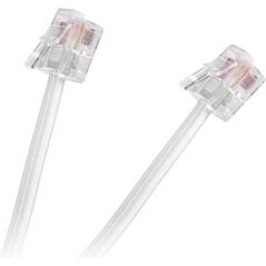 Kabel telefoniczny prosty 20m Biały (TEL0033-20)