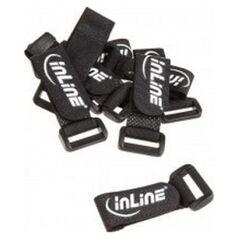 Organizer InLine Rzep Czarny 10 sztuk  (59945E)
