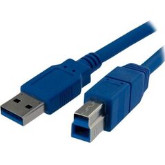 Kabel USB StarTech USB-A - 1 m Niebieski (USB3SAB1M)