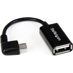 Adapter USB StarTech microUSB - USB Czarny  (UUSBOTGRA)