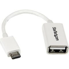 Adapter USB StarTech microUSB - USB Biały  (UUSBOTGW)