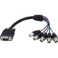 Kabel StarTech D-Sub (VGA) - BNC x5 0.3m czarny (VGABNCMF1)