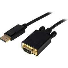 Kabel StarTech DisplayPort - D-Sub (VGA) 1.8m czarny (DP2VGAMM6B)
