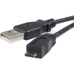 Kabel USB StarTech USB-A - microUSB 0.5 m Czarny (UUSBHAUB50CM)