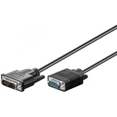 Kabel Goobay DVI-I - D-Sub (VGA) 2m czarny (50990)