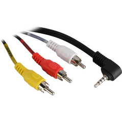 Kabel Goobay Jack 3.5mm - RCA (Cinch) x3 1.5m czarny (50209)