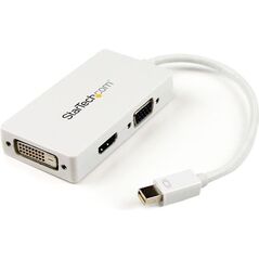 Adapter AV StarTech DisplayPort Mini - HDMI - D-Sub (VGA) - DVI biały (MDP2VGDVHDW)