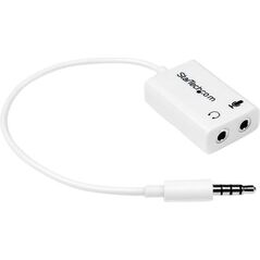Adapter AV StarTech Jack 3.5mm - Jack 3.5mm x2 biały (MUYHSMFFADW)