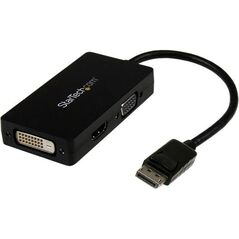 Adapter AV StarTech DisplayPort - HDMI - D-Sub (VGA) - DVI-D czarny (DP2VGDVHD)