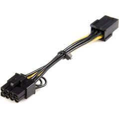 StarTech PCIe 6-pin - PCIe 8-pin, 0.15m, Żółty (PCIEX68ADAP)