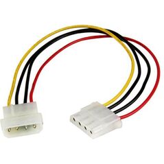 StarTech Molex - Molex, 0.3m, Wielokolorowy (LP4POWEXT12)