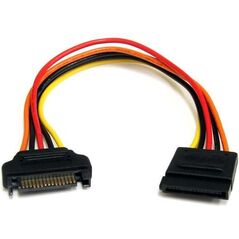 StarTech SATA 15-pin - SATA 15-pin, 0.2m, Wielokolorowy (SATAPOWEXT8)