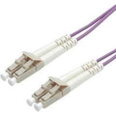 Roline Patchcord światłowodowy, 50/125um, LC-LC, OM4, 3m, fioletow (21.15.8753)