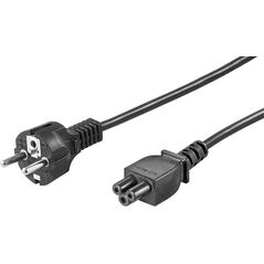 Kabel zasilający Goobay 3 pin do laptopów, prosty, 1.8 m (93586)
