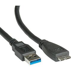 Kabel USB Roline USB-A - 0.8 m Czarny (11.02.8873)