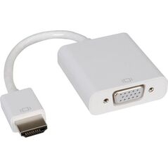 Adapter AV Roline HDMI - D-Sub (VGA) biały (12.03.3114)