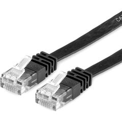 Value PatchCord, UTP, Kat.6, 3m, płaski, czarny (21.99.0963)
