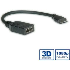Kabel Value 0.15m czarny (11.99.5586)