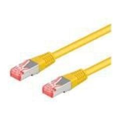 Goobay Patchkabel RJ45, S/FTP, Cat6a, Żółty, 10m (93700)