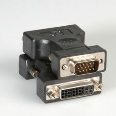 Adapter AV Roline DVI-I - D-Sub (VGA) czarny (12.03.3110)