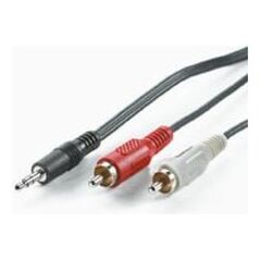 Kabel Roline Jack 3.5mm - RCA (Cinch) x2 1.5m czarny (11.09.4341)