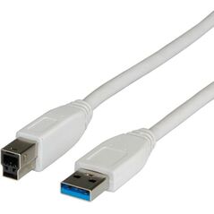 Kabel USB Value USB-A - 3 m Biały (11.99.8871)