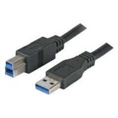 Kabel USB Mcab USB-A - USB-B 3 m Czarny (7300036)