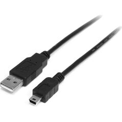 Kabel USB StarTech USB-A - miniUSB 2 m Czarny (USB2HABM2M)