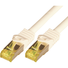 Mcab Patchcord, Cat7, S-FTP, PIMF, LSZH, 1m, biały (3741)