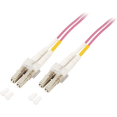 Mcab Patchcord światłowodowy, DUPLEX, LC-LC, 50/125µ, OM4, LSZH, 10m, fioletowy (7003410)