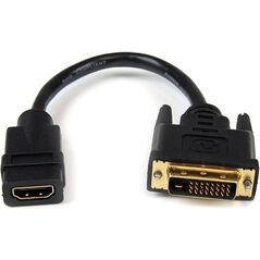 Adapter AV StarTech HDMI - DVI-D czarny (HDDVIFM8IN)