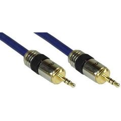 Kabel InLine Jack 3.5mm - Jack 3.5mm 15m niebieski (99956P)