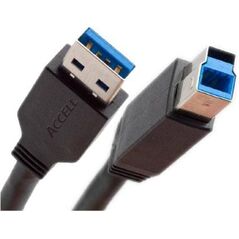 Kabel USB InLine USB-A - USB-B 5 m Czarny (35350)