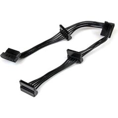StarTech SATA 15-pin - SATA 15-pin x4, 0.4m, Czarny (PYO4SATA)