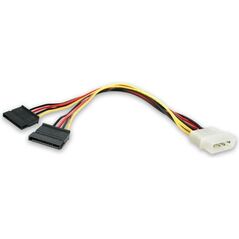 StarTech Molex - SATA x2, 0.3m, Wielokolorowy (PYO2LP4SATA)