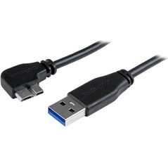 Kabel USB StarTech USB-A - micro-B 1 m Czarny (USB3AU1MLS)