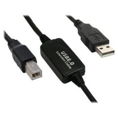 Kabel USB InLine USB-A - USB-B 10 m Czarny (34511I)