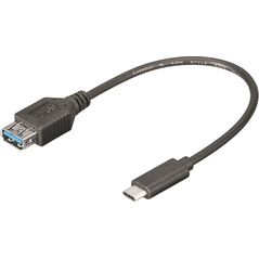 Kabel USB Mcab USB-A - USB-C Czarny (7001305)