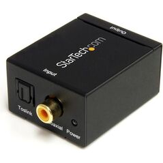 Adapter AV StarTech Toslink - RCA (Cinch) czarny (SPDIF2AA)