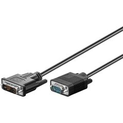 Kabel Goobay DVI-I - D-Sub (VGA) 1m czarny (50989)
