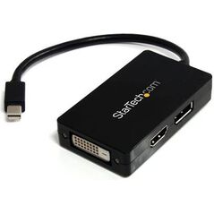 Adapter AV StarTech DisplayPort Mini - HDMI - D-Sub (VGA) - DVI-D czarny (MDP2DPDVHD)
