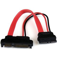 StarTech SATA - SATA Slimline, 0.15m, Czerwony (SLSATAADAP6)
