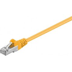 Goobay Patchcord, CAT5e, SF/UTP, 0.5m, żółty (68064)