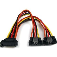StarTech SATA 15-pin - SATA 15-pin x2, 0.15m, Wielokolorowy (PYO2LSATA)