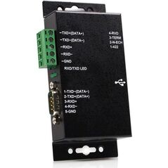 Adapter USB StarTech USB - RS-232 + Terminal Block Czarny  (ICUSB422IS)