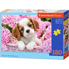Castorland Puzzle Szczeniak w różo 180 elementów (018185)