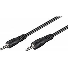 Kabel Goobay Jack 3.5mm - Jack 3.5mm 2.5m czarny (50019)